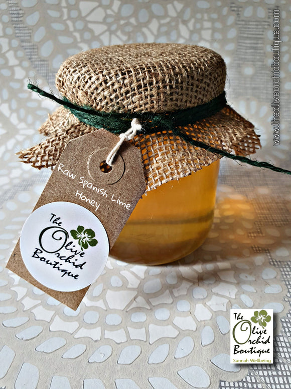 ORGANIC, UNPASTEURISED Raw Spanish Lime (Linden) Honey