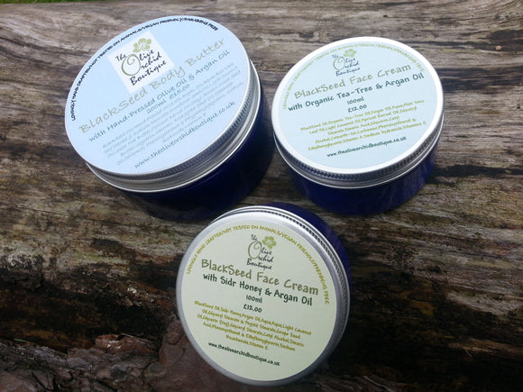 All 3 Blackseed face and body cream range for £30