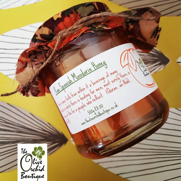 ORGANIC, UNPASTEURISED Raw Spanish Mandarin Honey