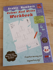 Arabic Number Colour And Write Workbook