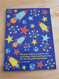 Space Rocket Design Illustrated Notebook