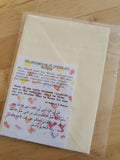 Handmade 'Love You For the Sake of Allah' Card