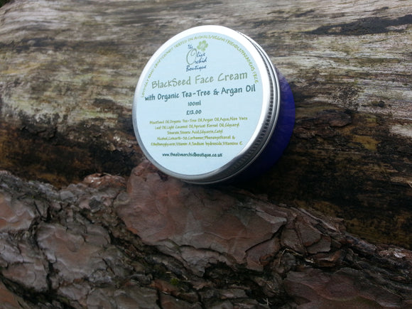 BlackSeed Face Cream with Organic Tea-Tree & Argan Oil